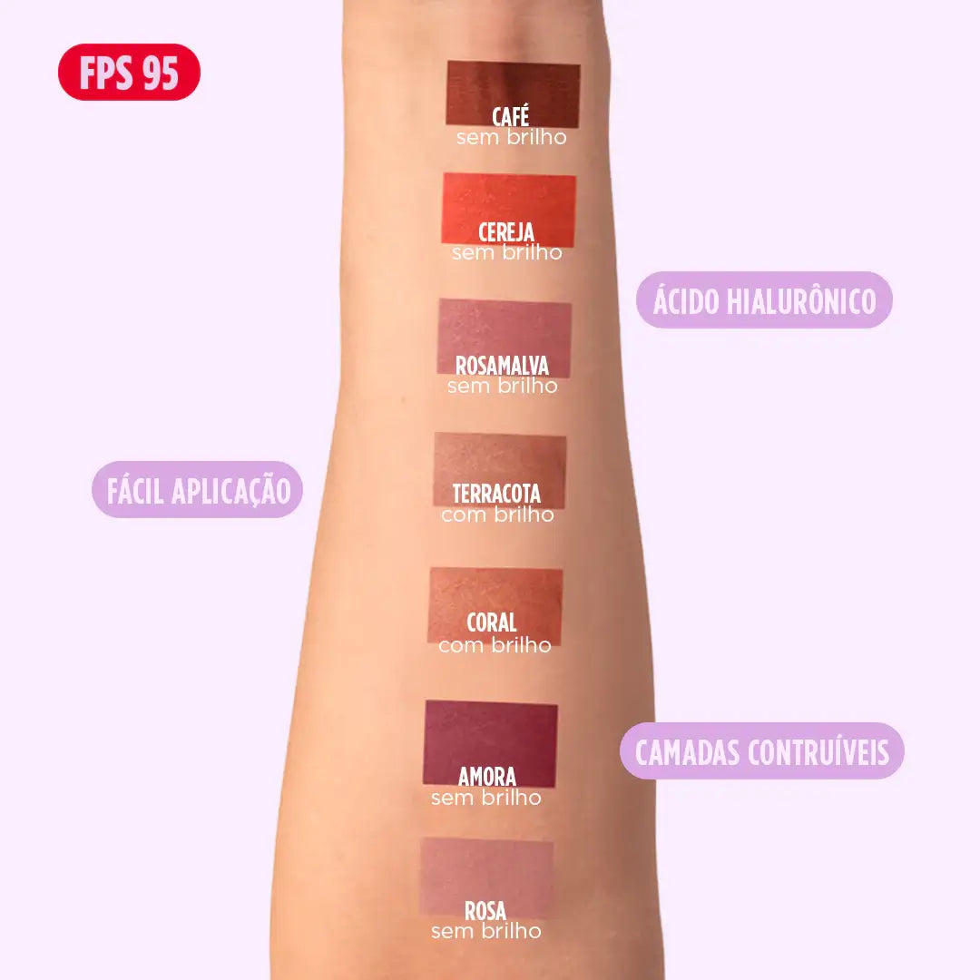 Trio Blush Batom e Sombra