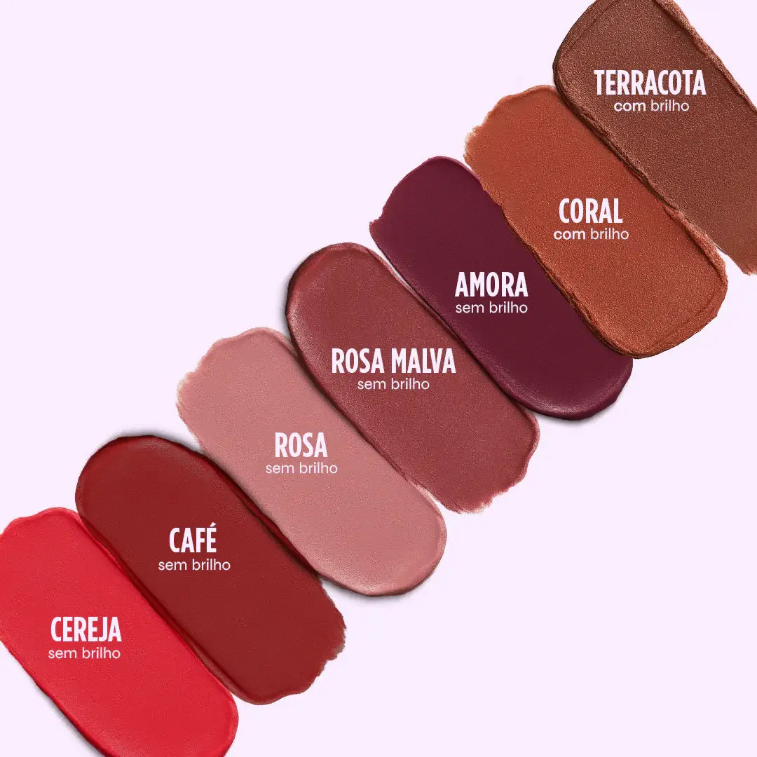 Trio Blush Batom e Sombra