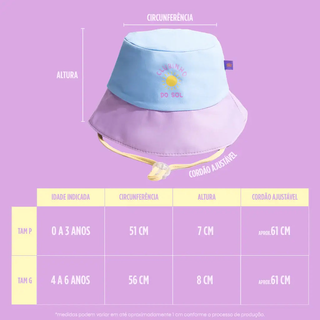 Chapéu Bucket Infantil FPU50+