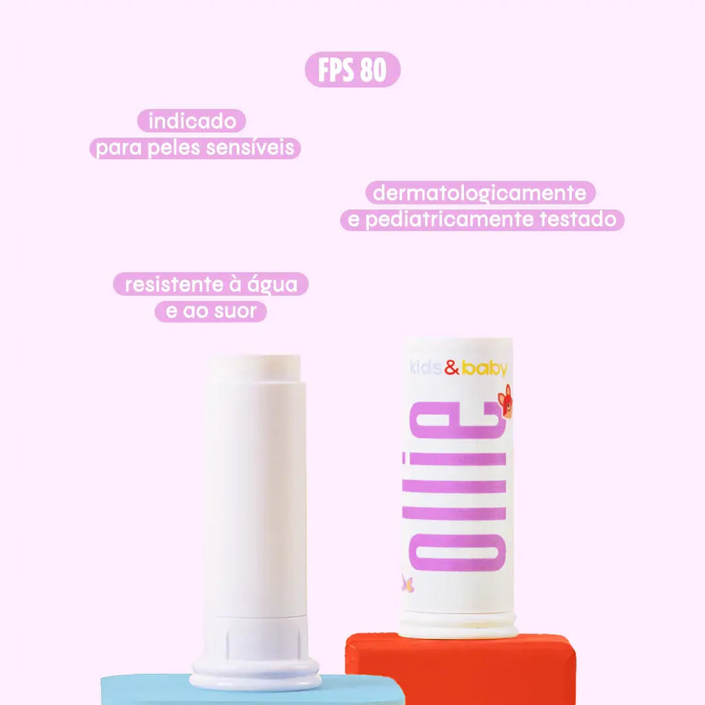 Protetor Solar Infantil em Bastão Mineral FPS 80 FPUVA 30