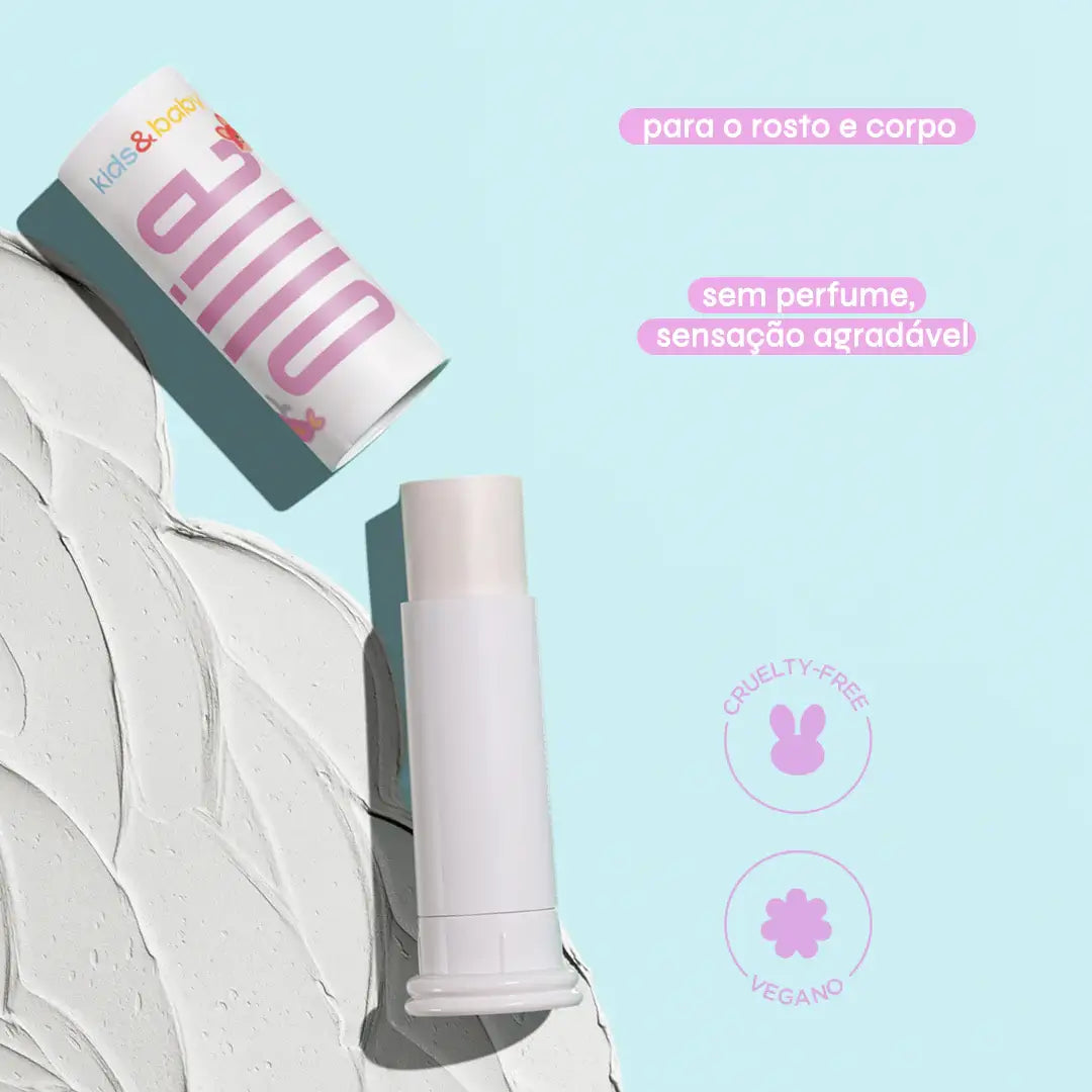 Protetor Solar Infantil em Bastão Mineral FPS 80 FPUVA 30